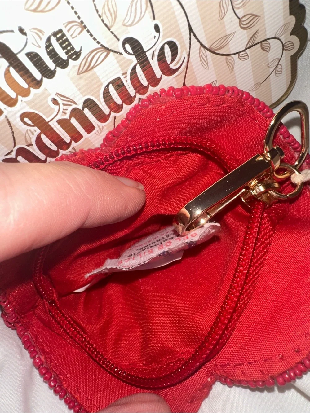 India handmade cute red